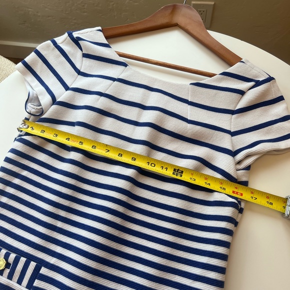 Lilly Pulitzer Layton Shift Dress in Royal Blue and White Size Medium - Picture 6 of 7